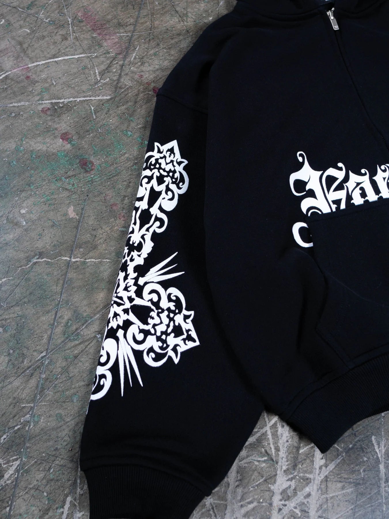 GRAVE ANGEL ZIP UNISEX HOODIE