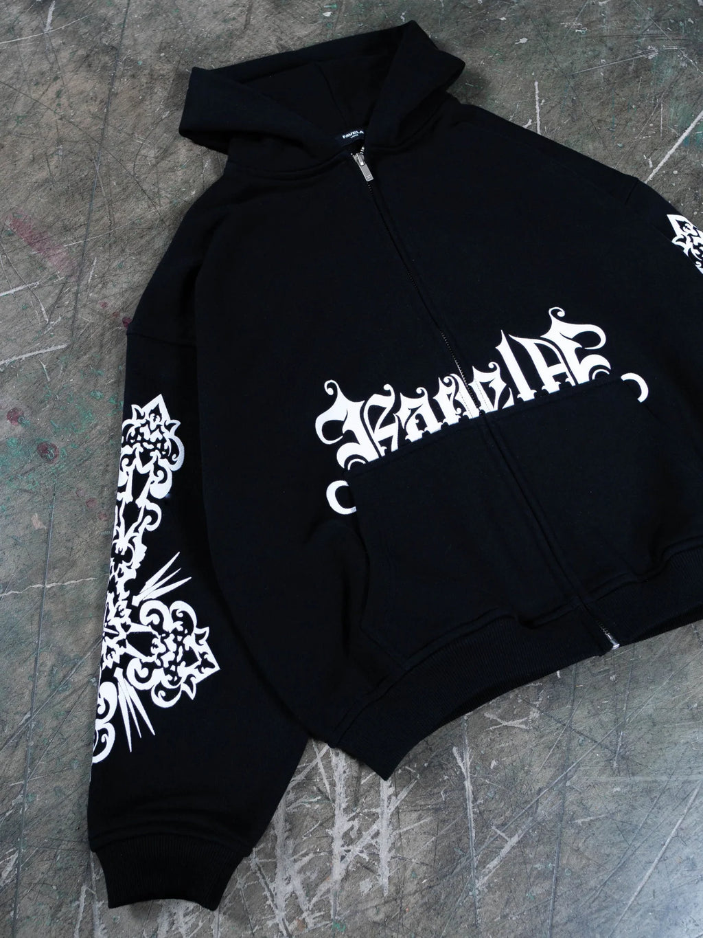 GRAVE ANGEL ZIP UNISEX HOODIE